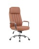 Καρέκλα γραφείου διευθυντή Morales pu καφέ 60x70x118-124εκ Υλικό: PU - PVC - FOAM - PLYWOOD - METAL - NYLON 090-000027