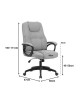 Καρέκλα γραφείου διευθυντή Kamora ύφασμα γκρι 66x67x103-111εκ Υλικό: FABRIC. foam. plywood. metal.nylon 090-000029