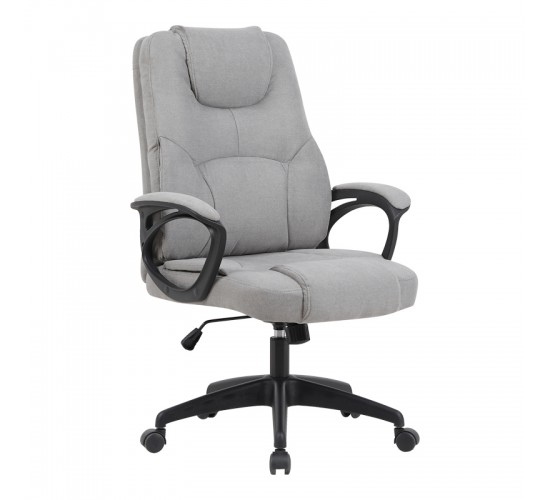 Καρέκλα γραφείου διευθυντή Kamora ύφασμα γκρι 66x67x103-111εκ Υλικό: FABRIC. foam. plywood. metal.nylon 090-000029