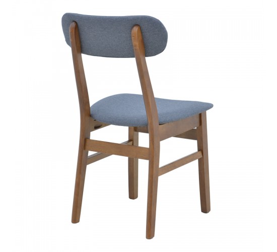 Καρέκλα Gaborn σε γκρι απόχρωση 47x47x81,5εκ Υλικό: RUBBERWOOD- FABRIC 091-000016 Καρέκλα Gaborn σε γκρι απόχρωση 47x47x81,5εκ Υλικό: RUBBERWOOD- FABRIC 091-000016