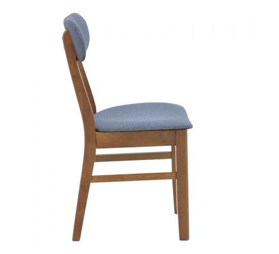 Καρέκλα Gaborn σε γκρι απόχρωση 47x47x81,5εκ Υλικό: RUBBERWOOD- FABRIC 091-000016 Καρέκλα Gaborn σε γκρι απόχρωση 47x47x81,5εκ Υλικό: RUBBERWOOD- FABRIC 091-000016