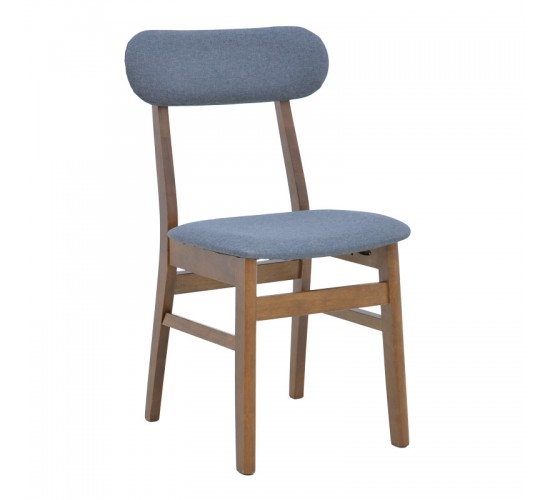Καρέκλα Gaborn σε γκρι απόχρωση 47x47x81,5εκ Υλικό: RUBBERWOOD- FABRIC 091-000016 Καρέκλα Gaborn σε γκρι απόχρωση 47x47x81,5εκ Υλικό: RUBBERWOOD- FABRIC 091-000016