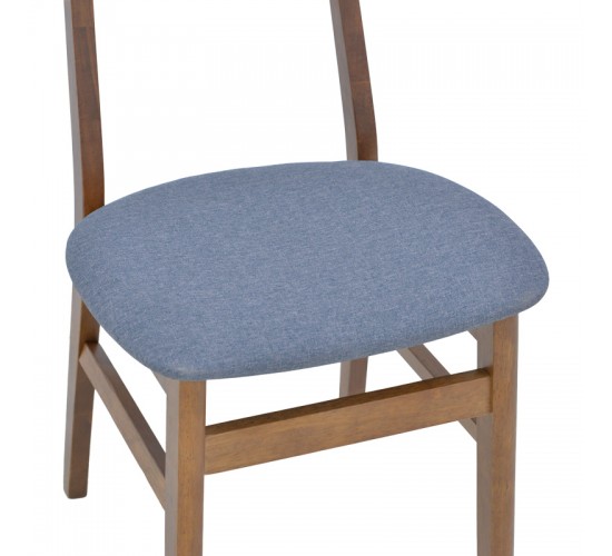 Καρέκλα Gaborn σε γκρι απόχρωση 47x47x81,5εκ Υλικό: RUBBERWOOD- FABRIC 091-000016 Καρέκλα Gaborn σε γκρι απόχρωση 47x47x81,5εκ Υλικό: RUBBERWOOD- FABRIC 091-000016