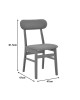 Καρέκλα Gaborn σε γκρι απόχρωση 47x47x81,5εκ Υλικό: RUBBERWOOD- FABRIC 091-000016 Καρέκλα Gaborn σε γκρι απόχρωση 47x47x81,5εκ Υλικό: RUBBERWOOD- FABRIC 091-000016