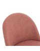 Καρέκλα Graceful ύφασμα μπουκλέ σάπιο μήλο-πόδι μαύρο Υλικό: FABRIC - STEEL 093-000018