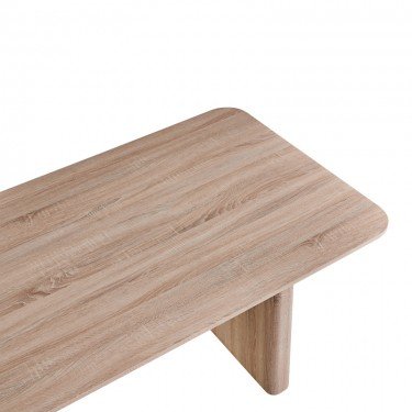 Tραπέζι Faghan καφέ mdf 180x90x76εκ Υλικό: MDF - TEMPERED GLASS 093-000034