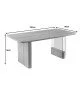 Tραπέζι Faghan καφέ mdf 180x90x76εκ Υλικό: MDF - TEMPERED GLASS 093-000034 Tραπέζι Faghan καφέ mdf 180x90x76εκ Υλικό: MDF - TEMPERED GLASS 093-000034