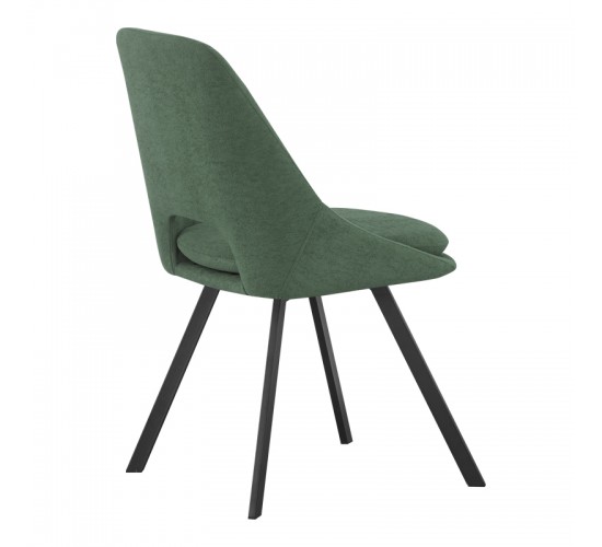 Καρέκλα Initiate πράσινο ύφασμα-πόδι μαύρο μέταλλο 48x57x85εκ Υλικό: FABRIC - STEEL 093-000040