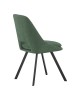 Καρέκλα Initiate πράσινο ύφασμα-πόδι μαύρο μέταλλο 48x57x85εκ Υλικό: FABRIC - STEEL 093-000040