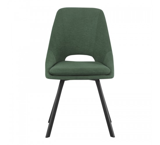 Καρέκλα Initiate πράσινο ύφασμα-πόδι μαύρο μέταλλο 48x57x85εκ Υλικό: FABRIC - STEEL 093-000040