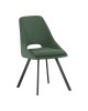 Καρέκλα Initiate πράσινο ύφασμα-πόδι μαύρο μέταλλο 48x57x85εκ Υλικό: FABRIC - STEEL 093-000040