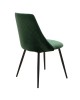 Καρέκλα Giselle βελούδο σκούρο πράσινο-μαύρο πόδι Υλικό: VELVET - METAL 096-000020