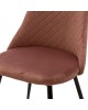 Καρέκλα Giselle βελούδο σάπιο μήλο-μαύρο πόδι Υλικό: VELVET - METAL 096-000022