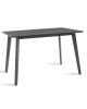 Τραπέζι Benson MDF με καπλαμά  χρώμα rustic grey 120x75x75εκ Υλικό: TOP & APRON: 18MM MDF WITH RW VENEER 097-000004