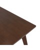 Τραπέζι Benson MDF με καπλαμά χρώμα καρυδί 150x90x75εκ Υλικό: TOP & APRON: 18MM MDF WITH RW VENEER 097-000005