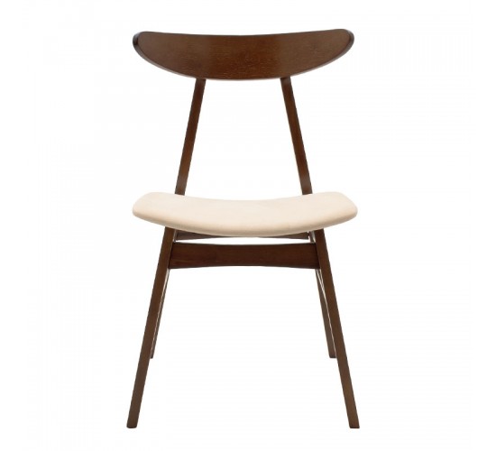 Καρέκλα Orlean μπεζ ύφασμα-rubberwood καρυδί πόδι Υλικό: RUBBERWOOD VENNER - FABRIC 097-000007 Καρέκλα Orlean μπεζ ύφασμα-rubberwood καρυδί πόδι Υλικό: RUBBERWOOD VENNER - FABRIC 097-000007
