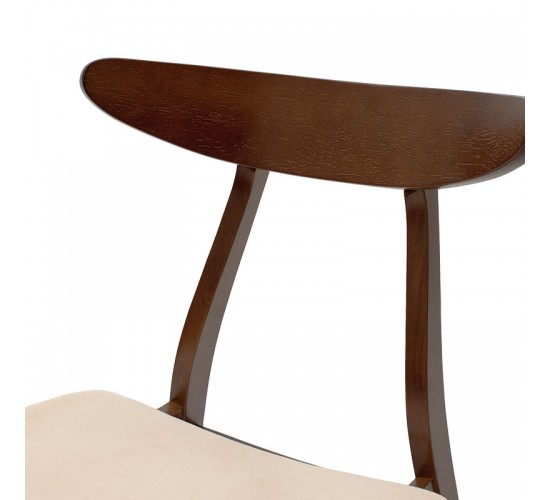 Καρέκλα Orlean μπεζ ύφασμα-rubberwood καρυδί πόδι Υλικό: RUBBERWOOD VENNER - FABRIC 097-000007 Καρέκλα Orlean μπεζ ύφασμα-rubberwood καρυδί πόδι Υλικό: RUBBERWOOD VENNER - FABRIC 097-000007