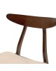 Καρέκλα Orlean μπεζ ύφασμα-rubberwood καρυδί πόδι Υλικό: RUBBERWOOD VENNER - FABRIC 097-000007