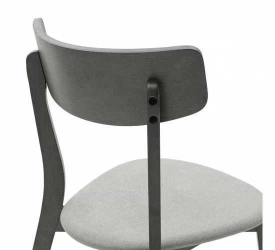 Καρέκλα Toto γκρι ύφασμα-rubberwood ανθρακί πόδι Υλικό: RUBBERWOOD VENNER - FABRIC 097-000012 Καρέκλα Toto γκρι ύφασμα-rubberwood ανθρακί πόδι Υλικό: RUBBERWOOD VENNER - FABRIC 097-000012