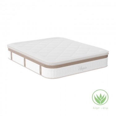 Στρώμα Utopia pocket spring με ανώστρωμα aloe vera 30-32cm 140x200εκ Υλικό: POCKET SPRING   FOAM 100-000026