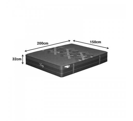 Στρώμα Resty pocket spring μονής όψης με ενσωματωμένο ανώστρωμα 32cm 150x200εκ Υλικό: POCKET SPRING MATTRESS 100-000068