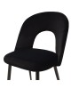 Καρέκλα Jonah βελούδο μαύρο-μαύρο πόδι Υλικό: METAL VELVET 101-000003