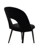 Καρέκλα Jonah βελούδο μαύρο-μαύρο πόδι Υλικό: METAL VELVET 101-000003