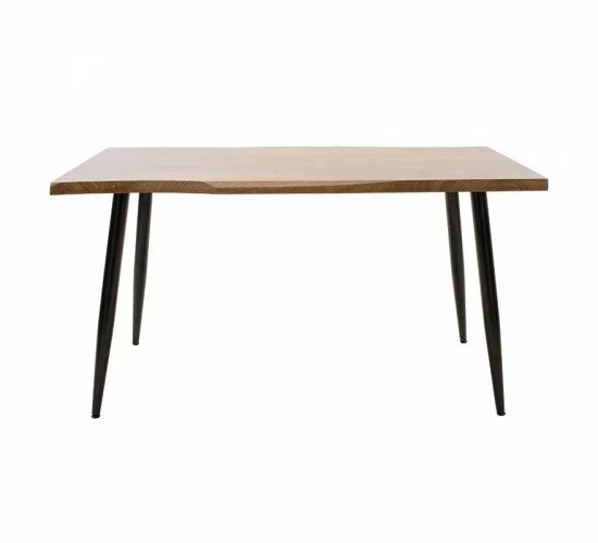 Τραπέζι Neve MDF καρυδί-πόδι μεταλλικό μαύρο 140x80x75εκ Υλικό: MDF 35MM - METAL 101-000025 Τραπέζι Neve MDF καρυδί-πόδι μεταλλικό μαύρο 140x80x75εκ Υλικό: MDF 35MM - METAL 101-000025