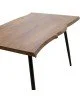 Τραπέζι Neve MDF καρυδί-πόδι μεταλλικό μαύρο 140x80x75εκ Υλικό: MDF 35MM - METAL 101-000025 Τραπέζι Neve MDF καρυδί-πόδι μεταλλικό μαύρο 140x80x75εκ Υλικό: MDF 35MM - METAL 101-000025
