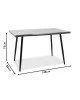 Τραπέζι Neve MDF καρυδί-πόδι μεταλλικό μαύρο 140x80x75εκ Υλικό: MDF 35MM - METAL 101-000025 Τραπέζι Neve MDF καρυδί-πόδι μεταλλικό μαύρο 140x80x75εκ Υλικό: MDF 35MM - METAL 101-000025