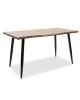 Τραπέζι Neve MDF καρυδί-πόδι μεταλλικό μαύρο 140x80x75εκ Υλικό: MDF 35MM - METAL 101-000025 Τραπέζι Neve MDF καρυδί-πόδι μεταλλικό μαύρο 140x80x75εκ Υλικό: MDF 35MM - METAL 101-000025