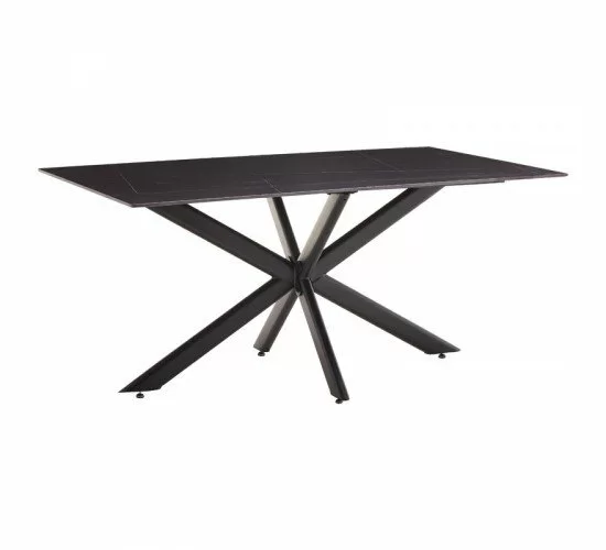 Τραπέζι Bethan sintered stone γκρι cement-μαύρο 180x90x75εκ Υλικό: METAL 20x60 12mm 101-000084 Τραπέζι Bethan sintered stone γκρι cement-μαύρο 180x90x75εκ Υλικό: METAL 20x60 12mm 101-000084