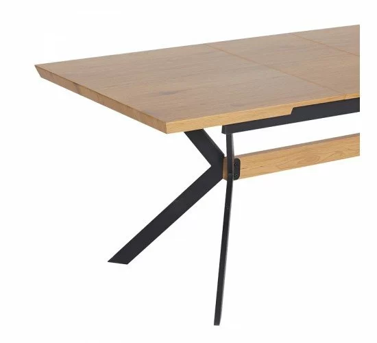 Τραπέζι Jessamy επεκτεινόμενο MDF 43mm σε φυσική απόχρωση και πόδι μεταλλικό μαύρο 160/200x90x76εκ Υλικό: METAL 20x60 1.2mm - MDF 43mm 101-000120 Τραπέζι Jessamy επεκτεινόμενο MDF 43mm σε φυσική απόχρωση και πόδι μεταλλικό μαύρο 160/200x90x76εκ Υλικό: METAL 20x60 1.2mm - MDF 43mm 101-000120