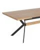 Τραπέζι Jessamy επεκτεινόμενο MDF 43mm σε φυσική απόχρωση και πόδι μεταλλικό μαύρο 160/200x90x76εκ Υλικό: METAL 20x60 1.2mm - MDF 43mm 101-000120 Τραπέζι Jessamy επεκτεινόμενο MDF 43mm σε φυσική απόχρωση και πόδι μεταλλικό μαύρο 160/200x90x76εκ Υλικό: METAL 20x60 1.2mm - MDF 43mm 101-000120