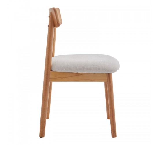 Καρέκλα Tullo rubberwood σε φυσική απόχρωση 46x45x78εκ Υλικό: RUBBERWOOD 101-000126