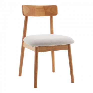 Καρέκλα Tullo rubberwood σε φυσική απόχρωση 46x45x78εκ Υλικό: RUBBERWOOD 101-000126