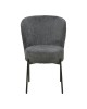 Καρέκλα Houlian ανθρακί ύφασμα-πόδι μαύρο μέταλλο 44x66x89εκ Υλικό: METAL - FABRIC 101-000127