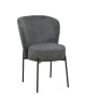 Καρέκλα Houlian ανθρακί ύφασμα-πόδι μαύρο μέταλλο 44x66x89εκ Υλικό: METAL - FABRIC 101-000127