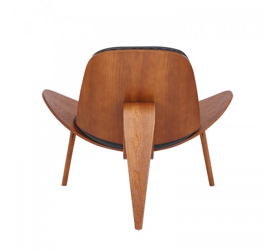 Πολυθρόνα Vilma PU μαύρο- plywood καρυδί 90x73x75εκ Υλικό: PLYWOOD - PU - FOAM 106-000015 Πολυθρόνα Vilma PU μαύρο- plywood καρυδί 90x73x75εκ Υλικό: PLYWOOD - PU - FOAM 106-000015