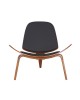 Πολυθρόνα Vilma PU μαύρο- plywood καρυδί 90x73x75εκ Υλικό: PLYWOOD - PU - FOAM 106-000015 Πολυθρόνα Vilma PU μαύρο- plywood καρυδί 90x73x75εκ Υλικό: PLYWOOD - PU - FOAM 106-000015