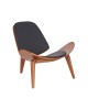 Πολυθρόνα Vilma PU μαύρο- plywood καρυδί 90x73x75εκ Υλικό: PLYWOOD - PU - FOAM 106-000015 Πολυθρόνα Vilma PU μαύρο- plywood καρυδί 90x73x75εκ Υλικό: PLYWOOD - PU - FOAM 106-000015
