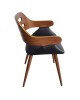 Πολυθρόνα Valeria PU μαύρο-πόδι καρυδί Υλικό: PLYWOOD - PU 106-000018 Πολυθρόνα Valeria PU μαύρο-πόδι καρυδί Υλικό: PLYWOOD - PU 106-000018