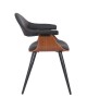Πολυθρόνα Austen PU μαύρο-πόδι καρυδί Υλικό: PLYWOOD - PU 106-000019 Πολυθρόνα Austen PU μαύρο-πόδι καρυδί Υλικό: PLYWOOD - PU 106-000019