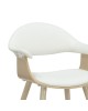 Πολυθρόνα Austen PU λευκό-πόδι φυσικό Υλικό: PLYWOOD - PU 106-000029 Πολυθρόνα Austen PU λευκό-πόδι φυσικό Υλικό: PLYWOOD - PU 106-000029