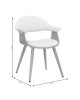 Πολυθρόνα Austen PU λευκό-πόδι φυσικό Υλικό: PLYWOOD - PU 106-000029 Πολυθρόνα Austen PU λευκό-πόδι φυσικό Υλικό: PLYWOOD - PU 106-000029