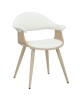 Πολυθρόνα Austen PU λευκό-πόδι φυσικό Υλικό: PLYWOOD - PU 106-000029 Πολυθρόνα Austen PU λευκό-πόδι φυσικό Υλικό: PLYWOOD - PU 106-000029