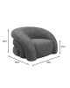 Πολυθρόνα Lexy κρεμ ύφασμα 99x88x62εκ Υλικό: plywood frame.26D foam.100% polyester fabric 110-000067 Πολυθρόνα Lexy κρεμ ύφασμα 99x88x62εκ Υλικό: plywood frame.26D foam.100% polyester fabric 110-000067