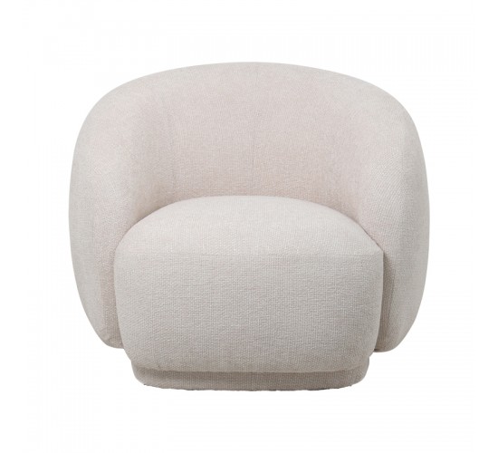 Πολυθρόνα Freya εκρού ύφασμα 93x87x76εκ Υλικό: plywood frame.26D foam.100%  polyester fabric.black plastic legs 110-000068