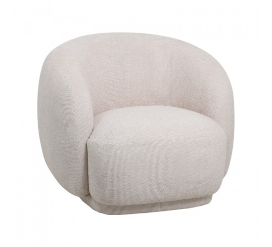 Πολυθρόνα Freya εκρού ύφασμα 93x87x76εκ Υλικό: plywood frame.26D foam.100%  polyester fabric.black plastic legs 110-000068