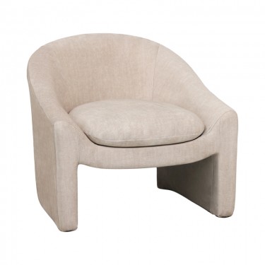 Πολυθρόνα Berza κρεμ ύφασμα 76x76x71εκ Υλικό: plywood frame.26D foam.100%  polyester fabric 110-000074